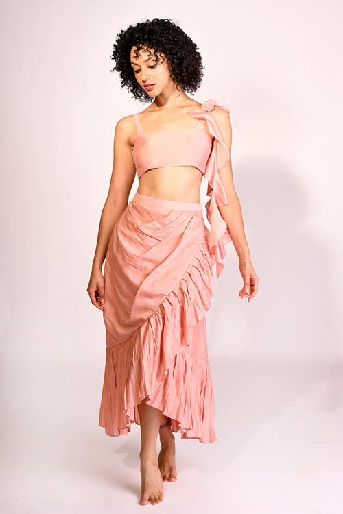 Rosé Drapé Set
