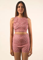 Tee and Trunk Swim Suit in Hilife Polka Print