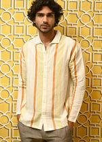 Regular Fit Resort Shirt in Whispering Strips