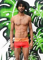 Color Contrast Swim Trunks in Sun Out Gradient