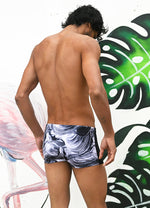 Cut & Sew Swim Trunks in Imprints of Flow Vivid Wavelets