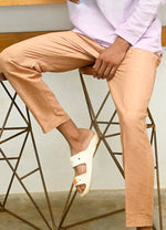 Relax Fit Linen Trouser in New Khaki