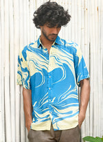 Rajkummar Rao In Resort Shirt In Ocean Splash Print