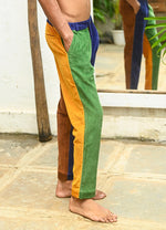 Relax Fit Color Block Fun Trousers